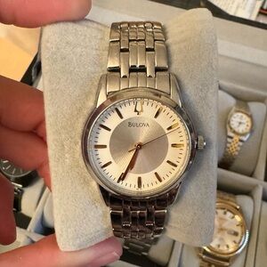 EUC Bulova Stainless Steel Watch